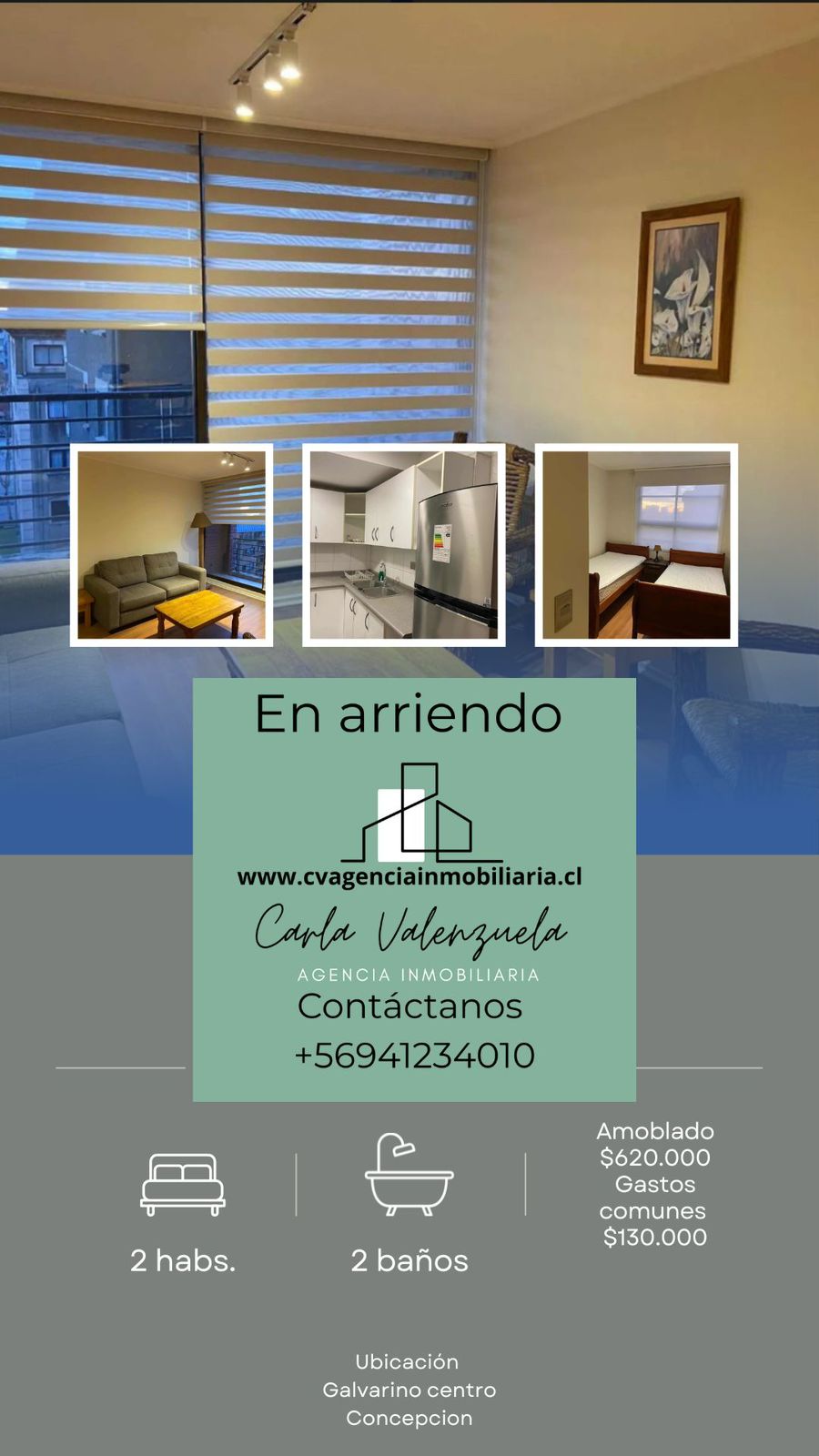 š¬ Arriendo Departamento Amoblado ā Excelente Ubicación, Concepción
